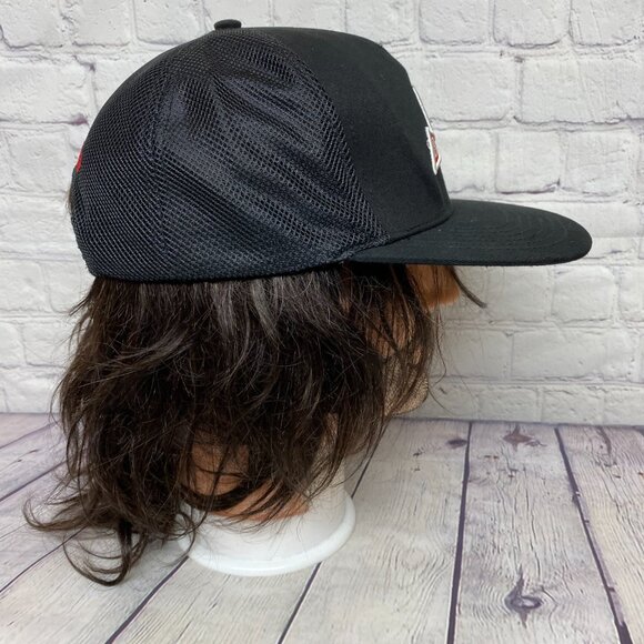 Gong Show Budweiser Beer Trucker Hat Mesh Cap Snapback Black Hockey Goal Light - Picture 4 of 8